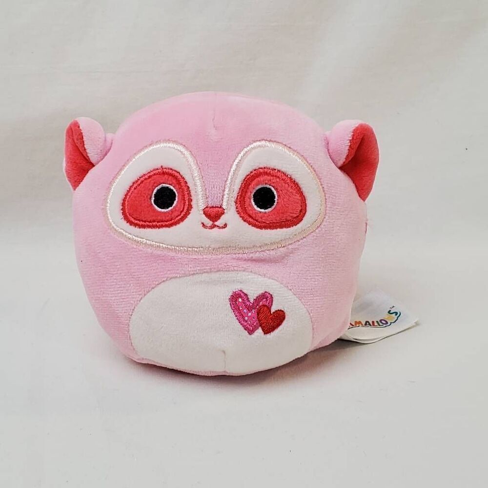 Squishmallows Jamar Lemur Meerkat Pink Valentines Day Plush Toy